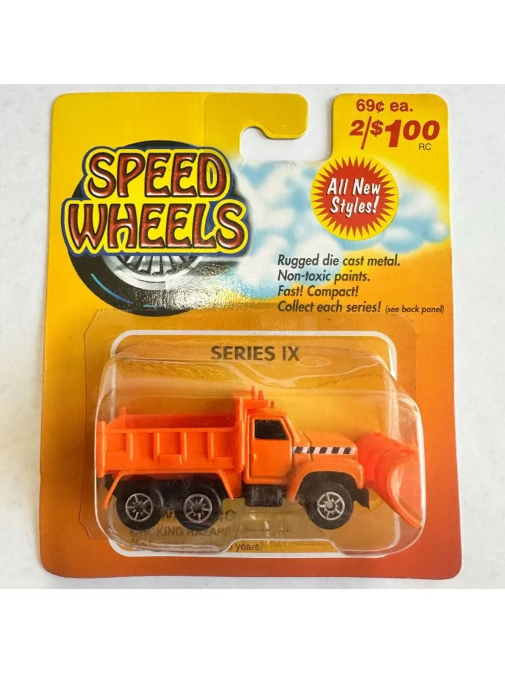 Maisto Speed Wheels 1:64 Construction Box Truck & Garbage Truck Lot of 6 on Card
